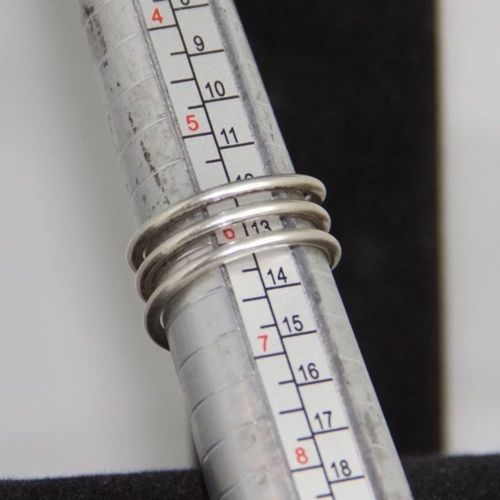 Sterling Silver Multi Band Wrap Ring with Round‎ Opal Size 6